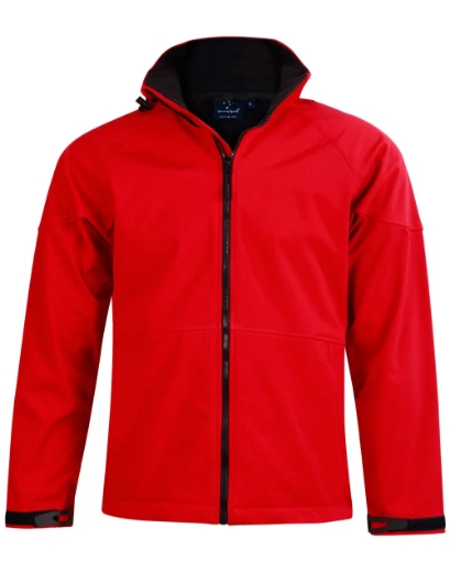 Picture of Winning Spirit, Mens Softshell Full Zip Hoodie